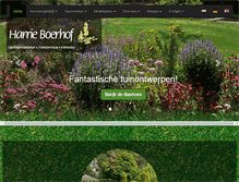 Tablet Screenshot of harrieboerhof.nl